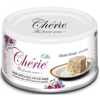 влажный корм для кошек "pettric cherie - healthy living" (петтрик) мусс из курицы, 80 г