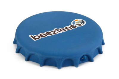 игрушка для собак "beeztees" фрисби-крышка от бутылки синяя 24 см