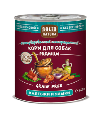 solid natura premium калтыки и языки влажный корм для собак