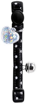 hunter smart ошейник для кошек glossy dots черный в горошек